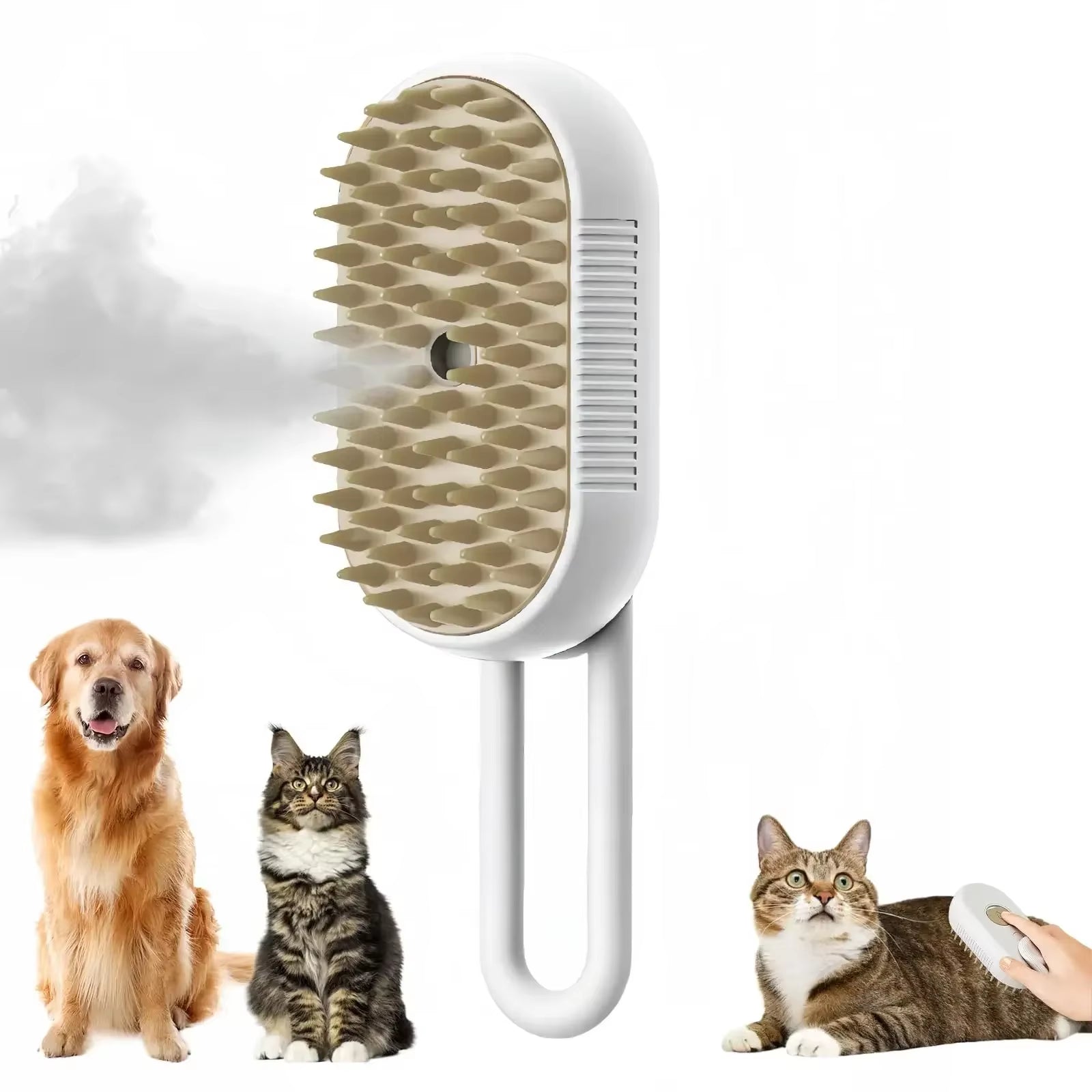 Electric Pet Brush Cat Steam Brush Steamy Dog Brush Electric Spray Cat Hair Brushes Massage Pet Grooming Comb Hair Removal Combs