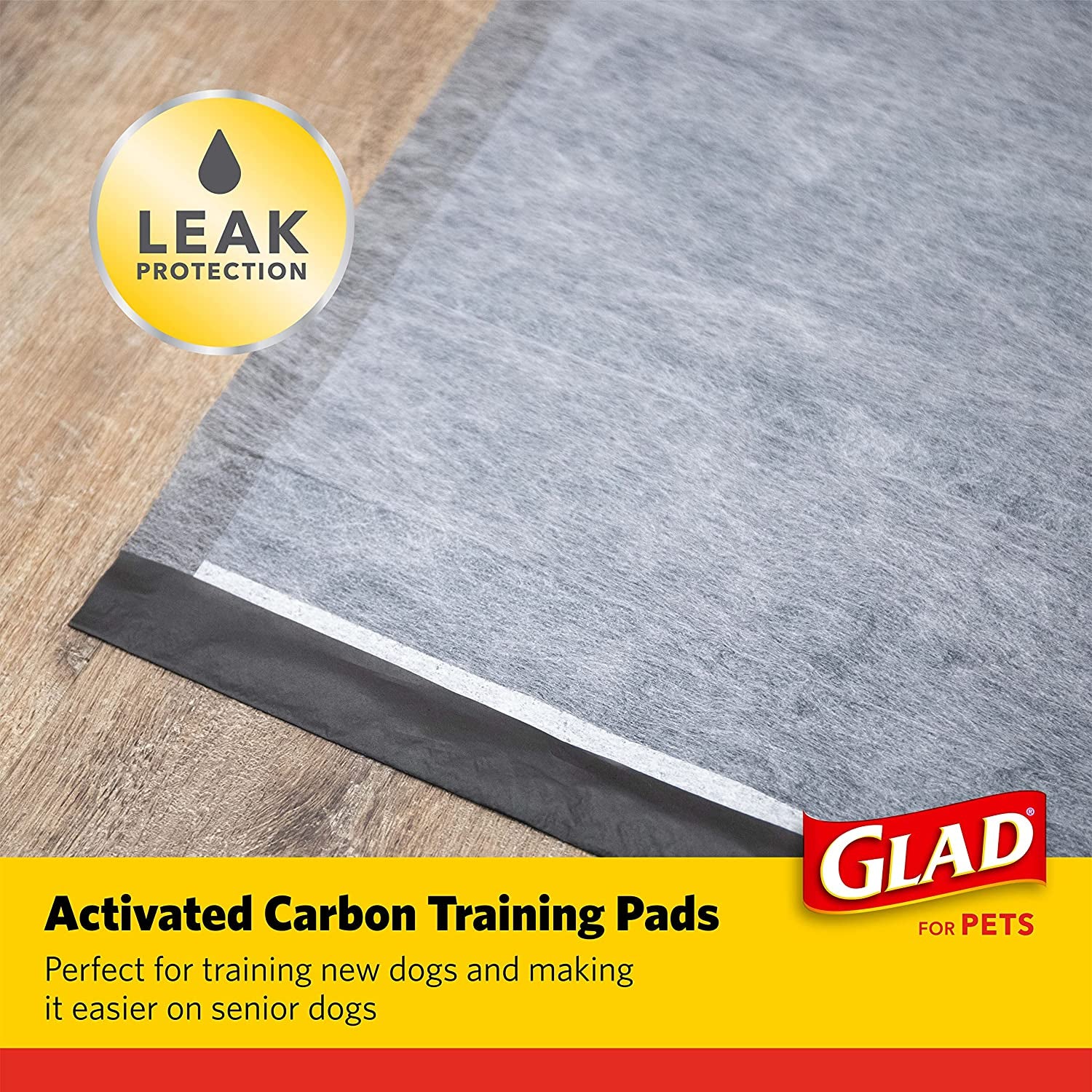 for Pets Activated Carbon Dog Pee Pads | Puppy Training Pads for Absorbing Odor and Urine, 100 Count