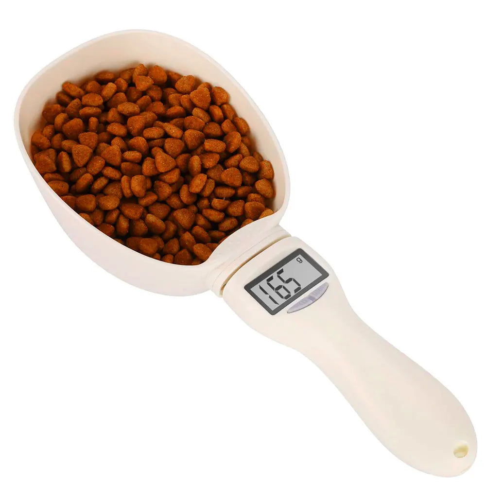 Pet Food Measuring Scoop Electronic Dog Cat Food Measuring Cup Digital Spoon Scale Kitchen Food Scale with LED Display